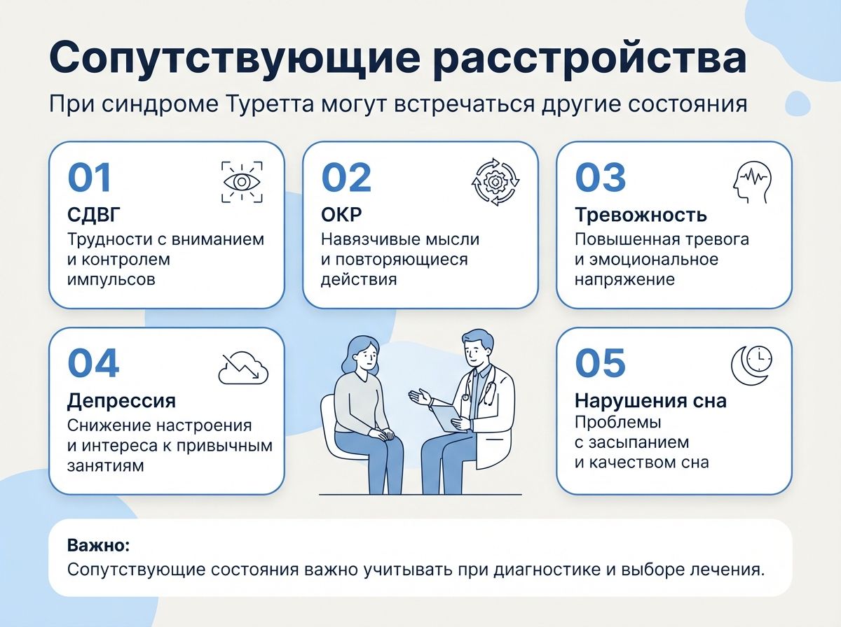 Лечение синдрома Туретта в Инкермане инфографика