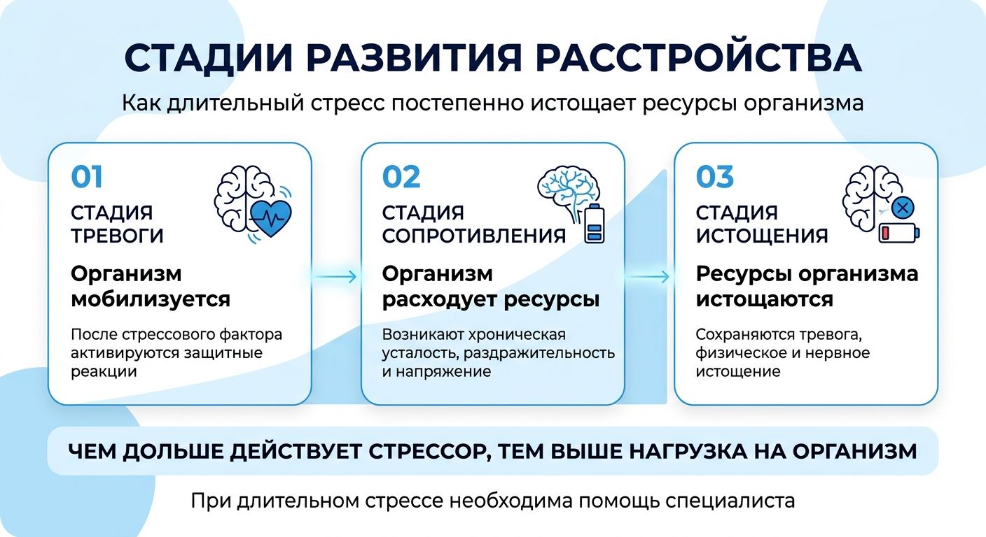 Лечение стресса в Инкермане инфографика